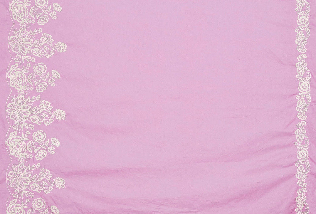 DK ROSE BLISS | 24800 - LUELLA EMBROIDERY COTTON VOILE - Zelouf Fabrics