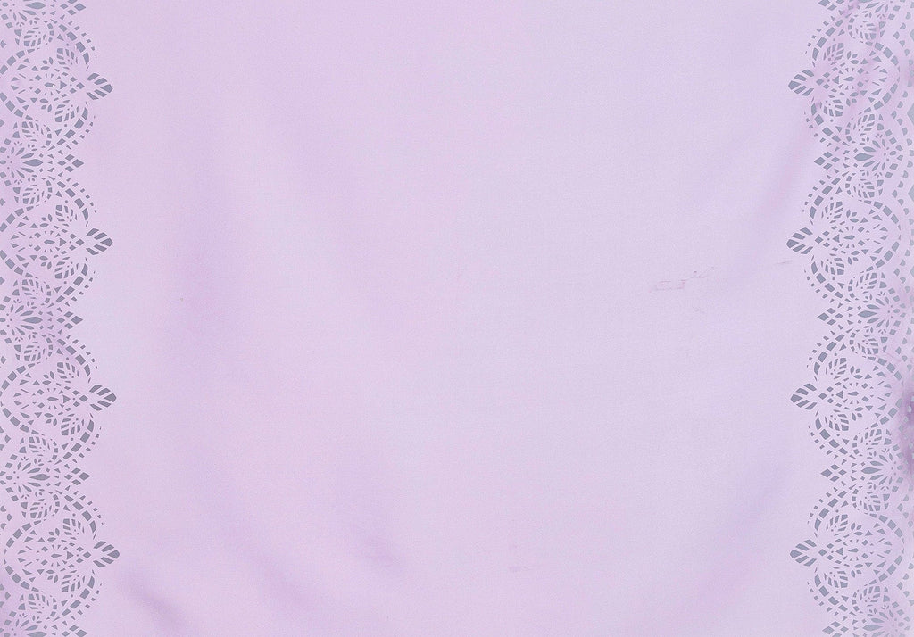 ASLAN DOUBLE BORDER LASER CUT LOUIE SATIN  | 24805 ROSE BLISS - Zelouf Fabrics