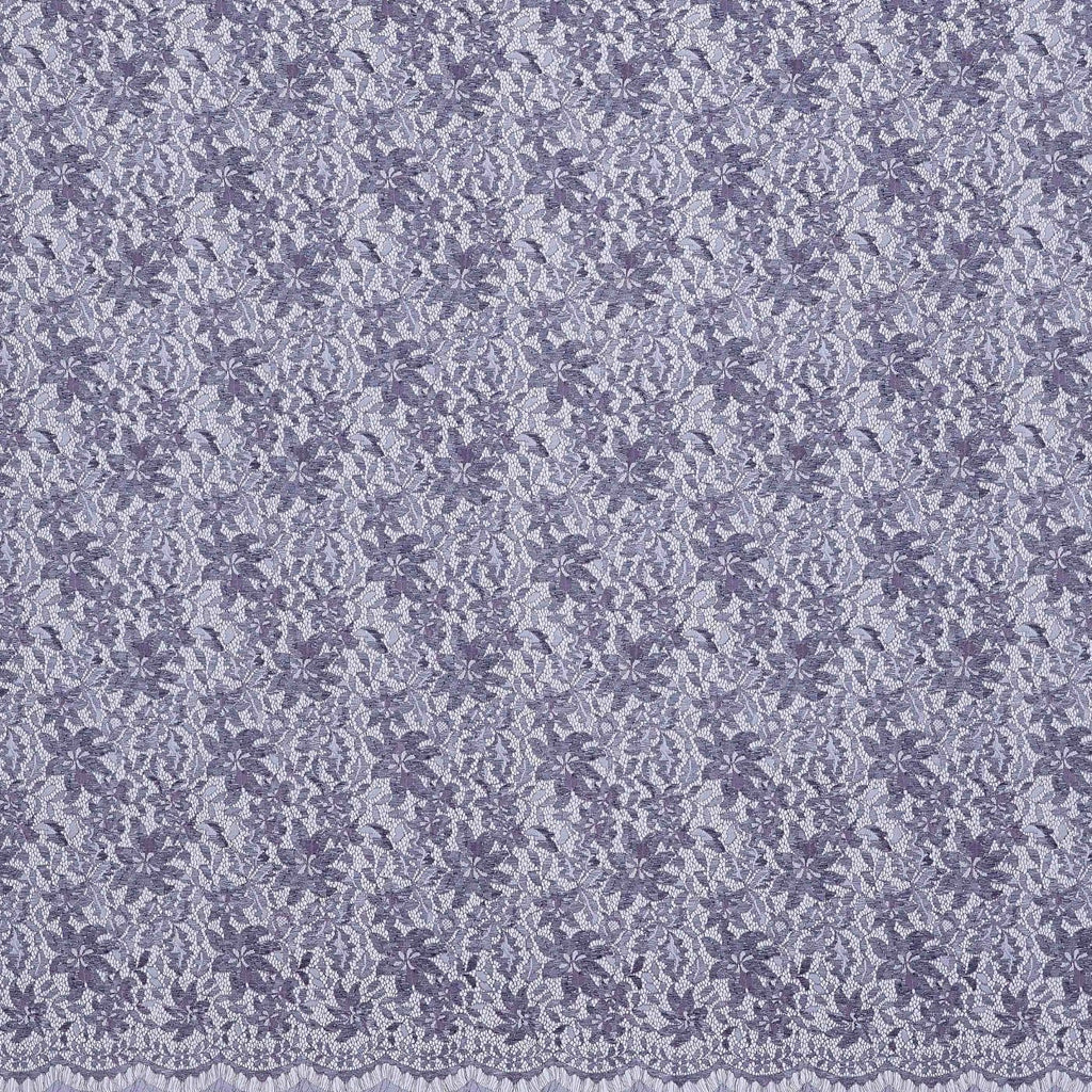 NOTRE DAME TRI COLOR CORDED LACE [1.5 Yd Panel]  | 24816 LILAC MIST - Zelouf Fabrics