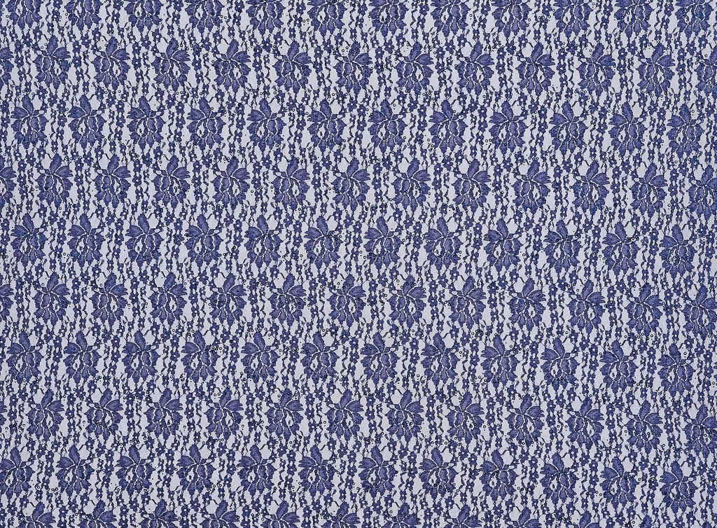 NAVY BLISS | 24827-TRANGLIT - REMARKABLE FLORAL TRANS GLITTER - Zelouf Fabrics