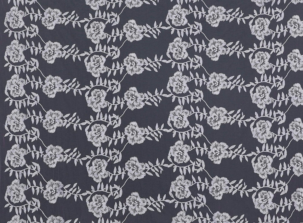 STEEL MIST/SILV | 24828 - MECHIC METALLIC EMBROIDERY MESH - Zelouf Fabrics