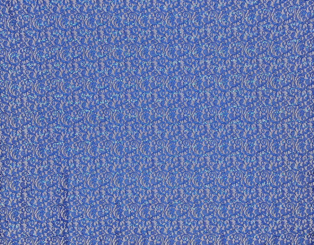 ARRESTING ROYAL | 24866-GLITRANS-BLUE - COCO STONEY LACE GLITTER TRANS - Zelouf Fabrics