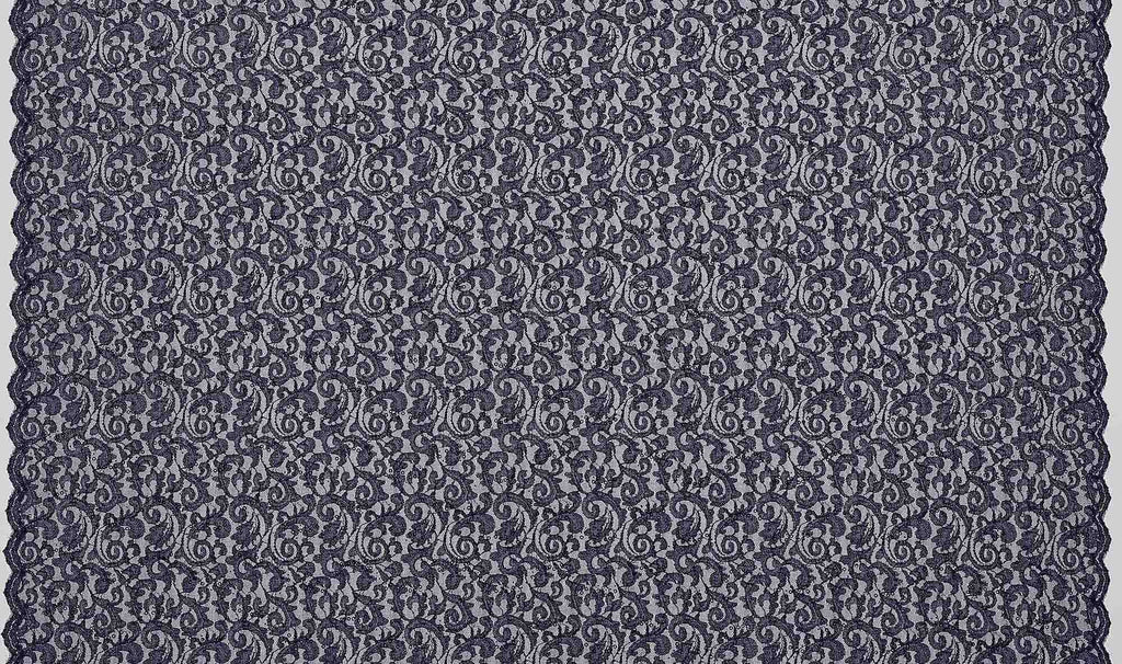 MAJESTIC NAVY | 24866-GLITRANS-BLUE - COCO STONEY LACE GLITTER TRANS - Zelouf Fabrics