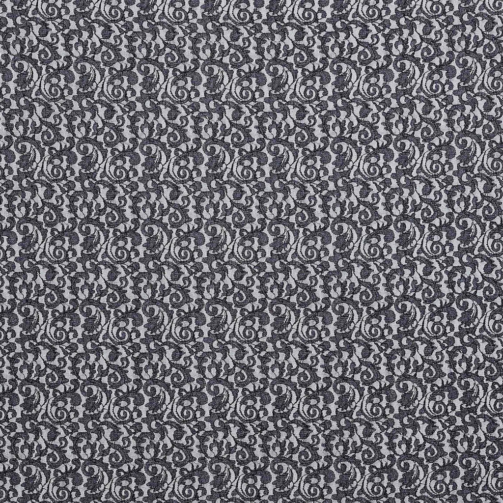 BLACK | 24866-GLITTER - COCO STONEY LACE GLITTER - Zelouf Fabric