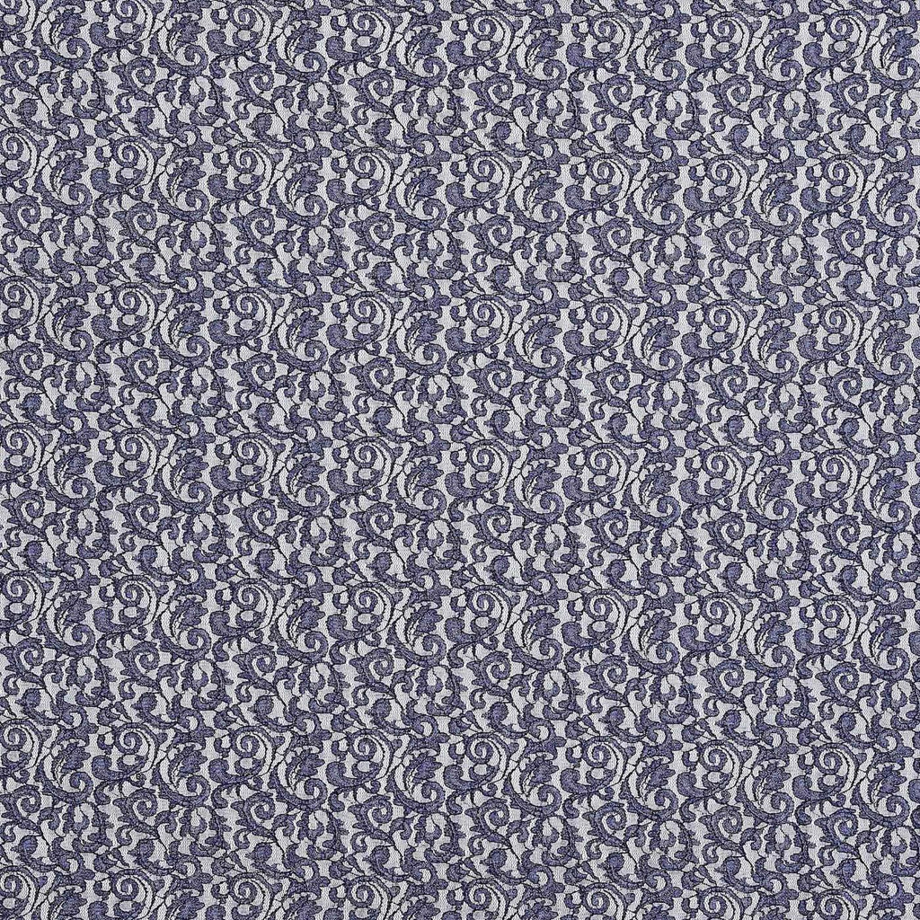 MAJESTIC NAVY | 24866-GLITTER - COCO STONEY LACE GLITTER - Zelouf Fabric