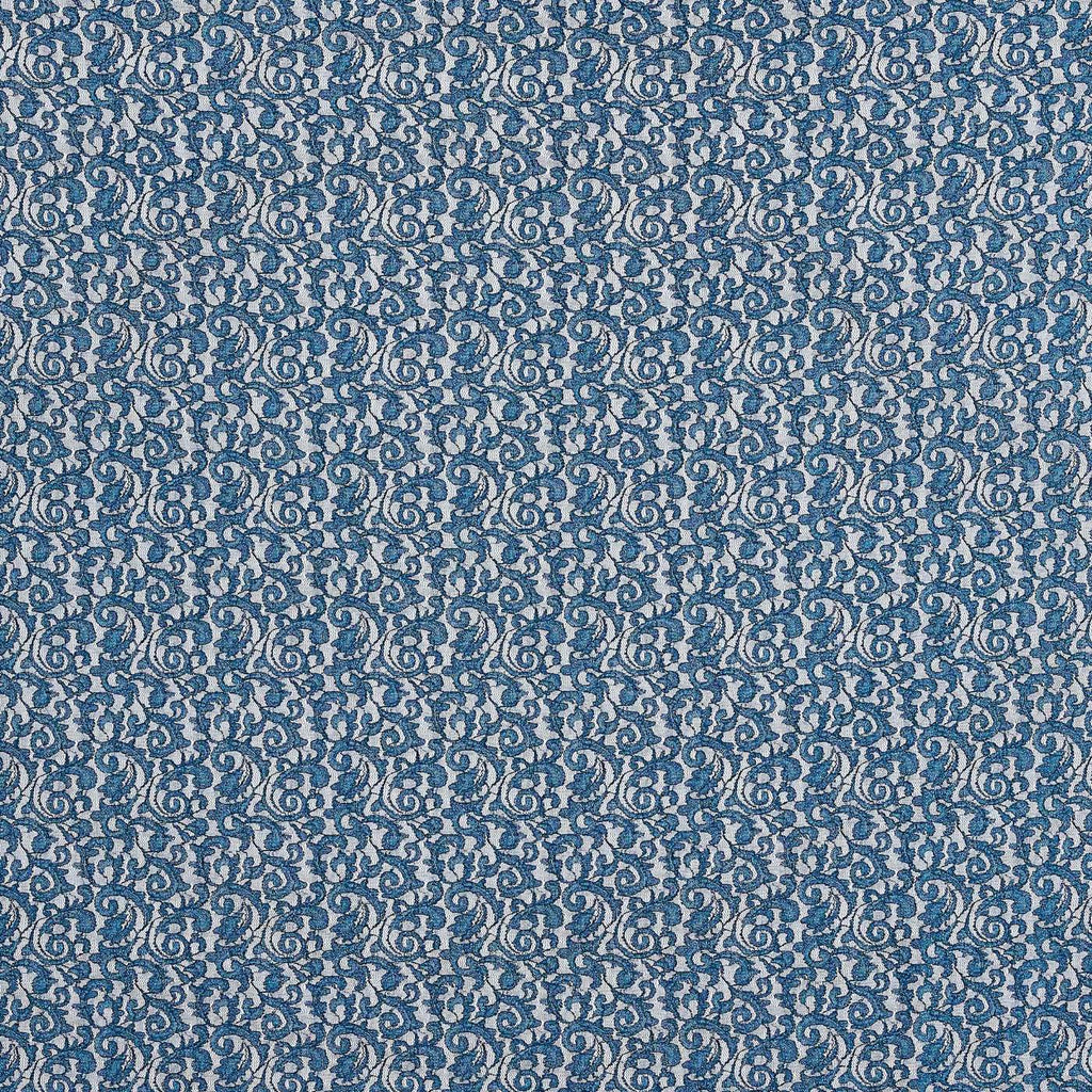 MAJESTIC PEACOCK | 24866-GLITTER - COCO STONEY LACE GLITTER - Zelouf Fabric