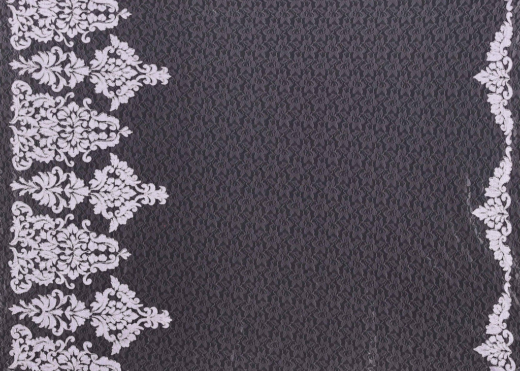 PATAGONIA CORDED EMBROIDERY LACE  | 24877 LILAC MIST - Zelouf Fabrics
