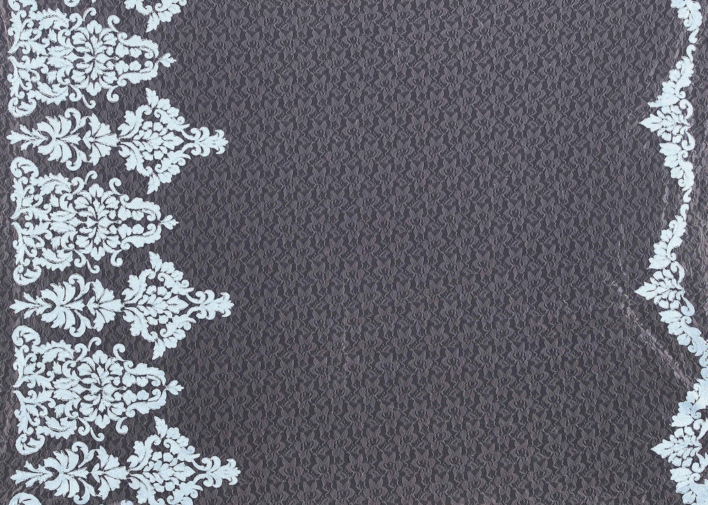 PATAGONIA CORDED EMBROIDERY LACE  | 24877 SKY MIST - Zelouf Fabrics