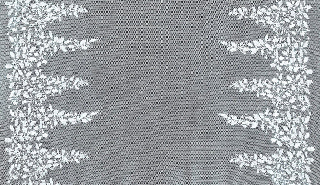 AQUA BLISS | 24881 - ROSEBUD DOUBLE BORDER EMBROIDERY 3D MESH - Zelouf Fabric