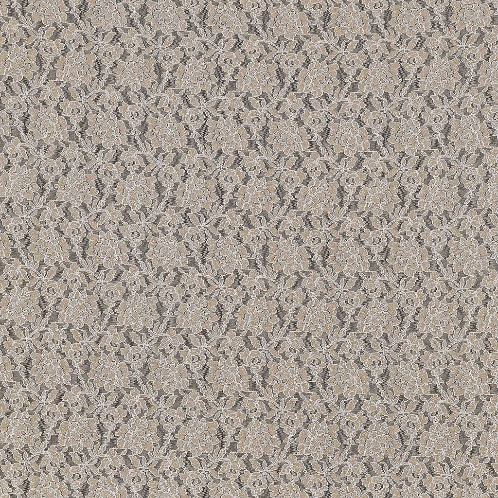 PURELY STRETCH GLITTER LACE  | 24891-GLITTER SAND MIST - Zelouf Fabrics