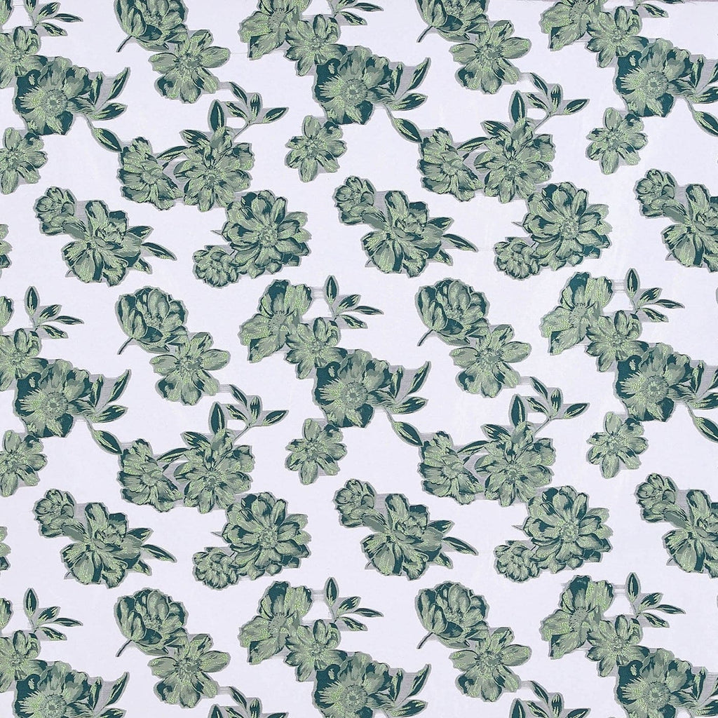 PINK/GREEN | 24898-SM - TRES RICHE SMALL ORGANZA JACQUARD LUREX - Zelouf Fabric