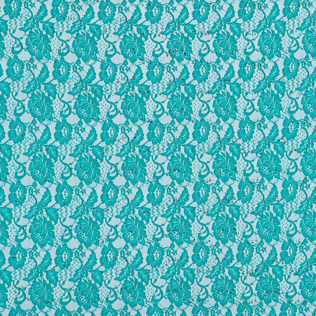 GREEN BLISS | 24911-TRANGLIT - COOL BREEZE TRANS GLITTER LACE - Zelouf Fabrics