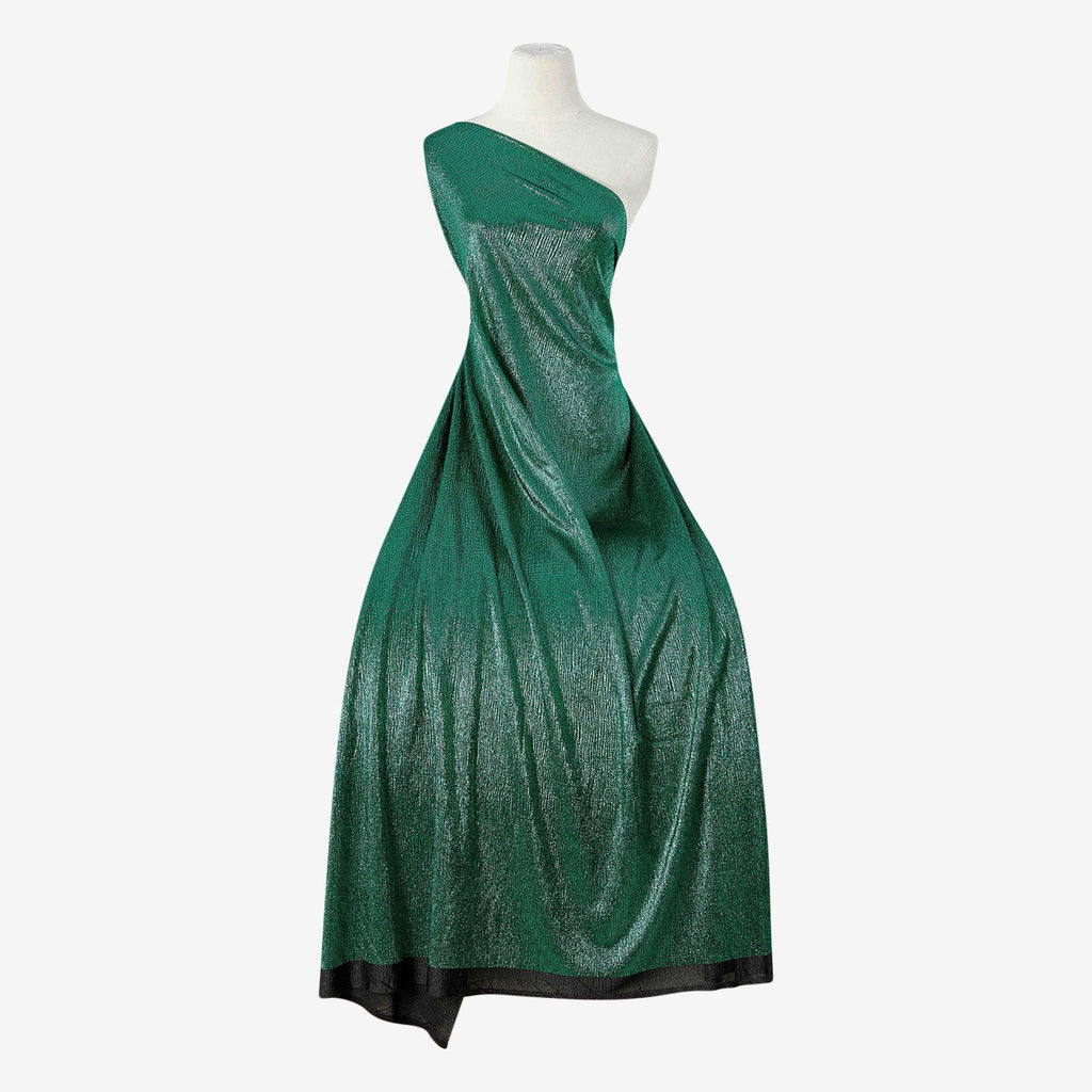 ARRESTING GREEN | 24915-GREEN - PARKER CRINKLED FOIL KNIT - Zelouf Fabrics