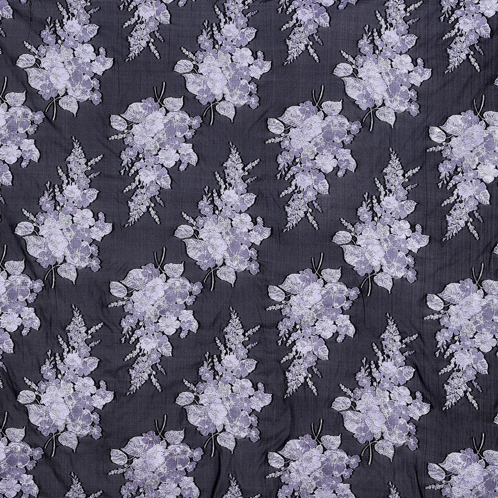 LAVENDER | 24937 - ELECTRIC FLORAL CLIPPED ORGANZA JACQUARD - Zelouf Fabrics 