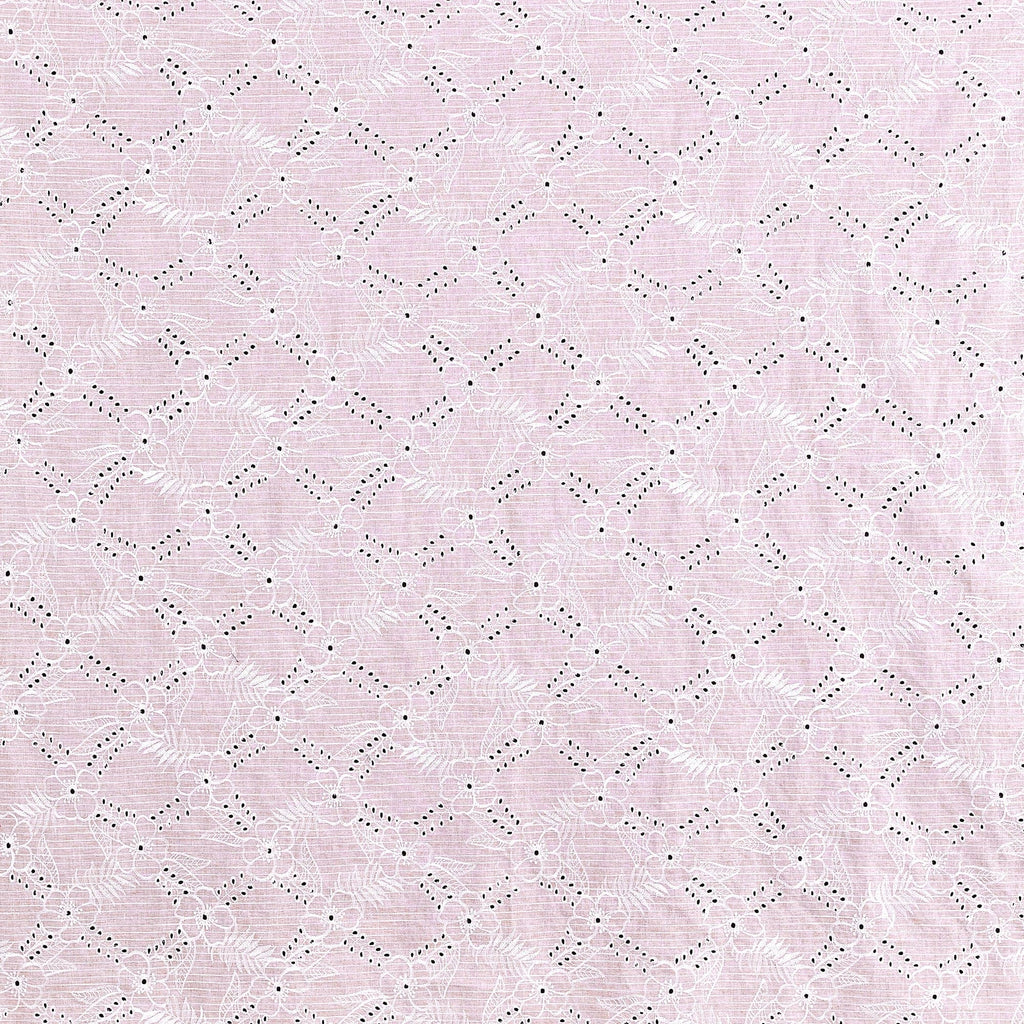 STELLA ALL OVER EYELET EMBROIDERY STRIPE  | 24949  - Zelouf Fabrics