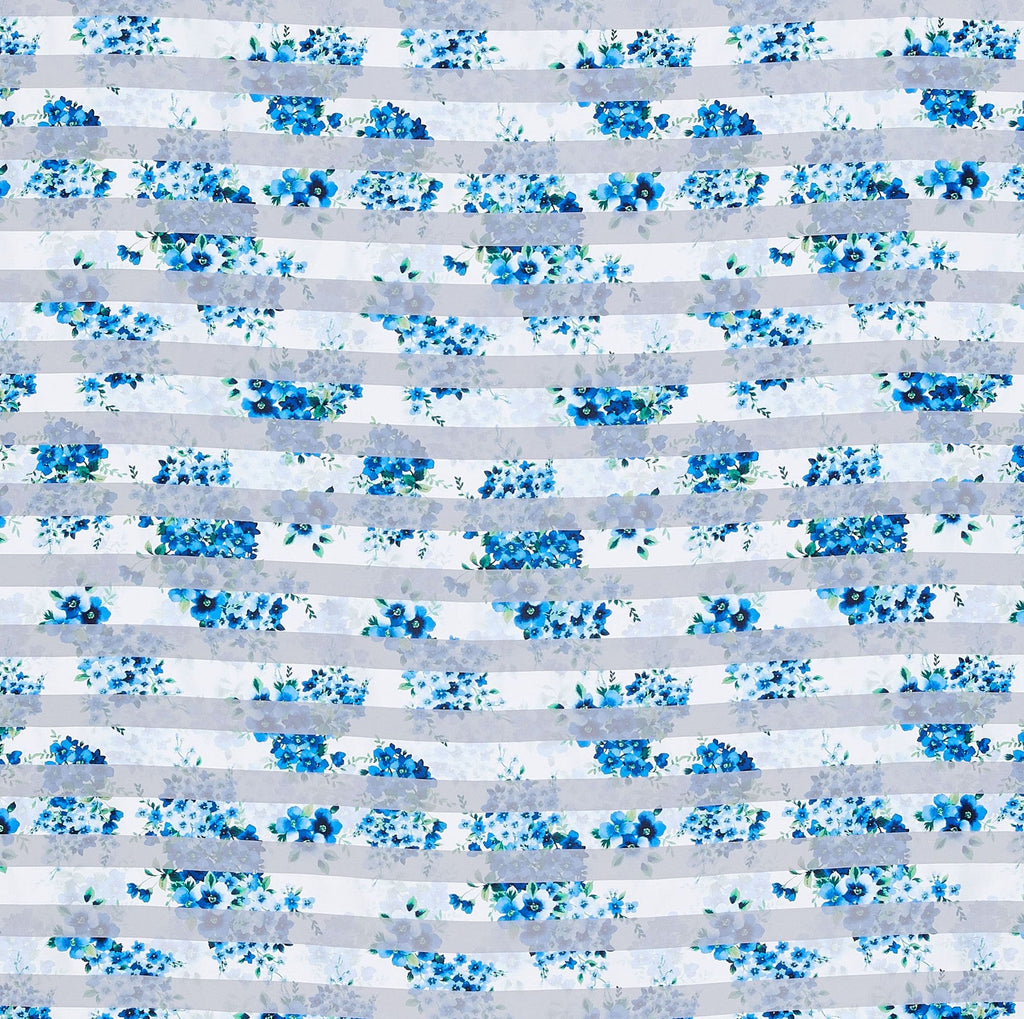 SPRITZ ALL OVER PRINT ORGANZA MIKADO STRIPE  | 24951-G09DP  - Zelouf Fabrics