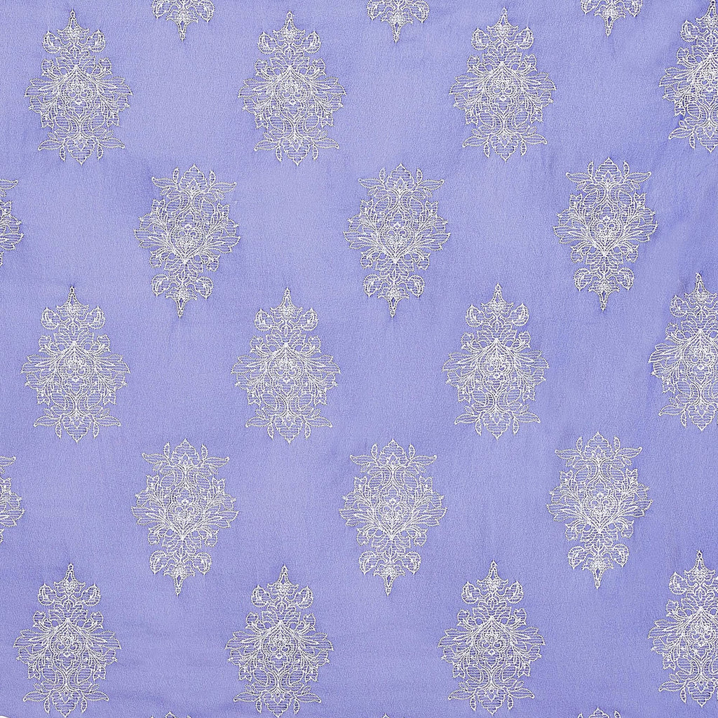 WICKED ALL OVER DAMASK EMBROIDERY CHIFFON  | 24953  - Zelouf Fabrics