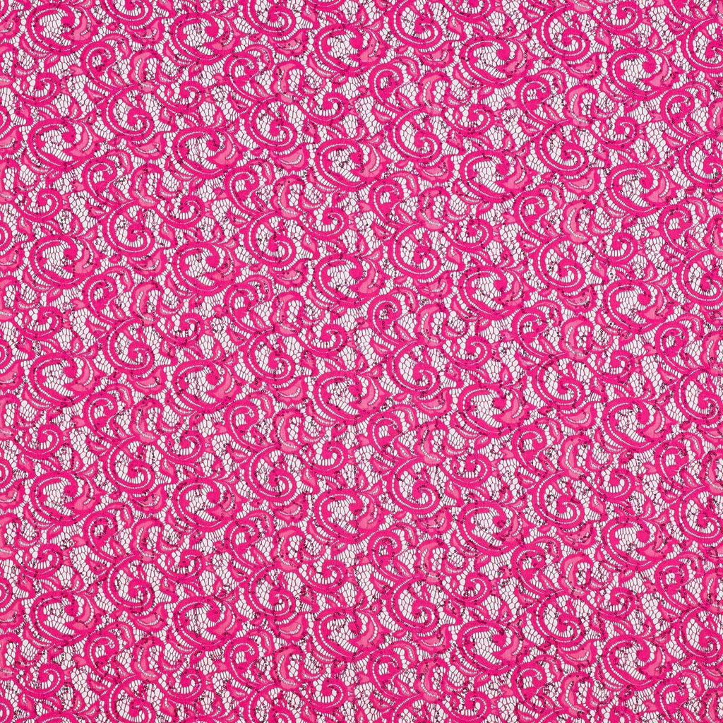 STRAWBERRY BLISS | 24967-BONDSEQUI - SWIRL LEAF BONDED LACE SEQUINS - Zelouf Fabrics