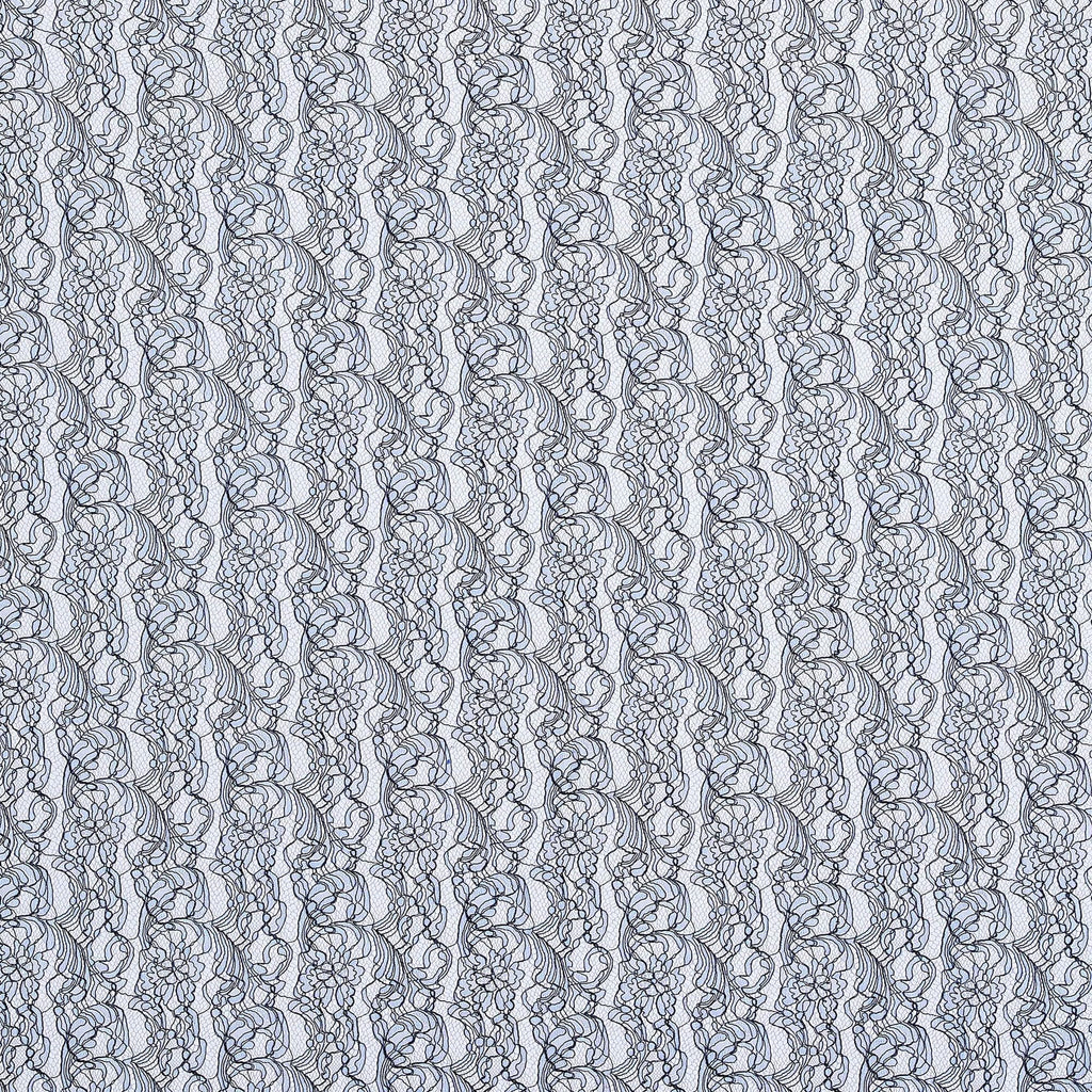 WILLOW CONTRAST CORDED LACE [1.75 YD PANEL]  | 24981  - Zelouf Fabrics