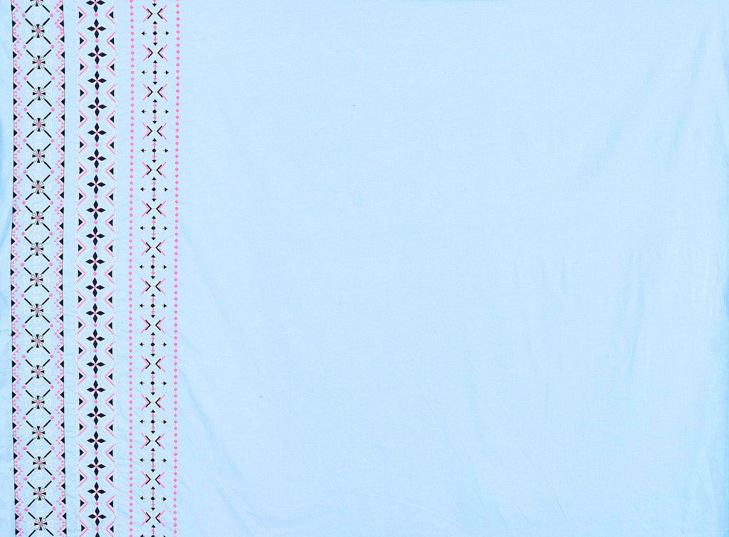 COACHELLA EMBROIDERY SINGLE BORDER COTTON  | 24988  - Zelouf Fabrics