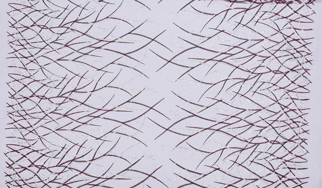 SANGRIA DELIGHT | 25026-BORDER - THUNDER BRIGHT DOUBLE BORDER SEQUIN EMBROIDERY MES - Zelouf Fabric