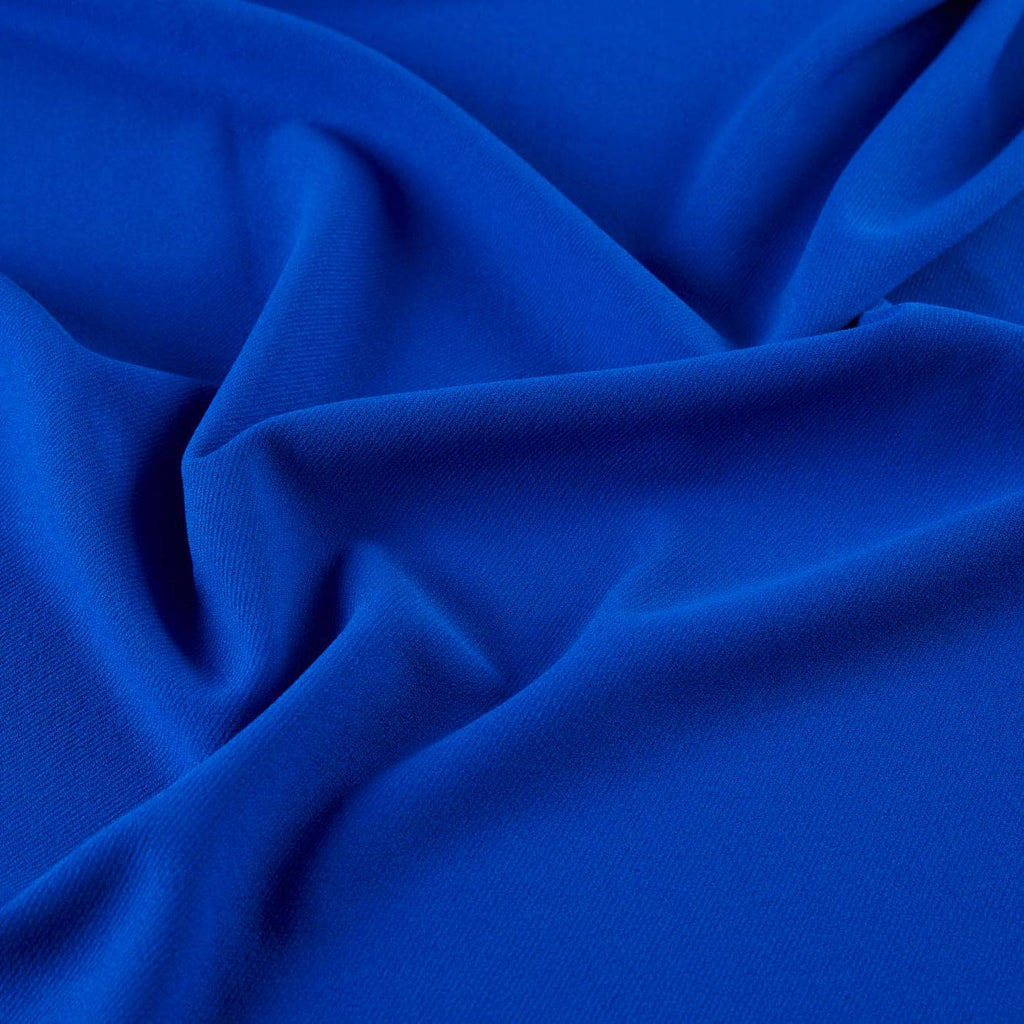 SCUBA CREPE TWILL  | 25031 BRILLIANT COBAL - Zelouf Fabrics