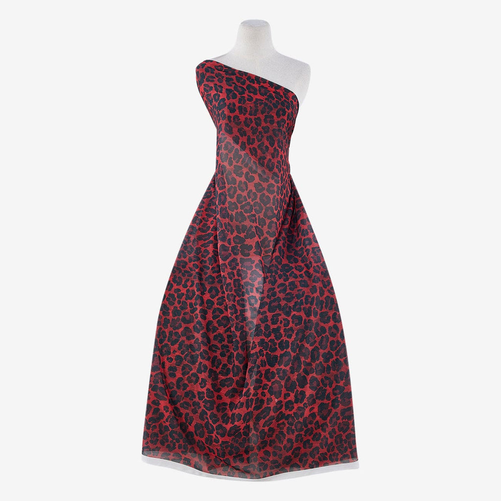 BAE LEOPARD STRIPE YORYU | 25049-G07DP RED COMBO - Zelouf Fabrics