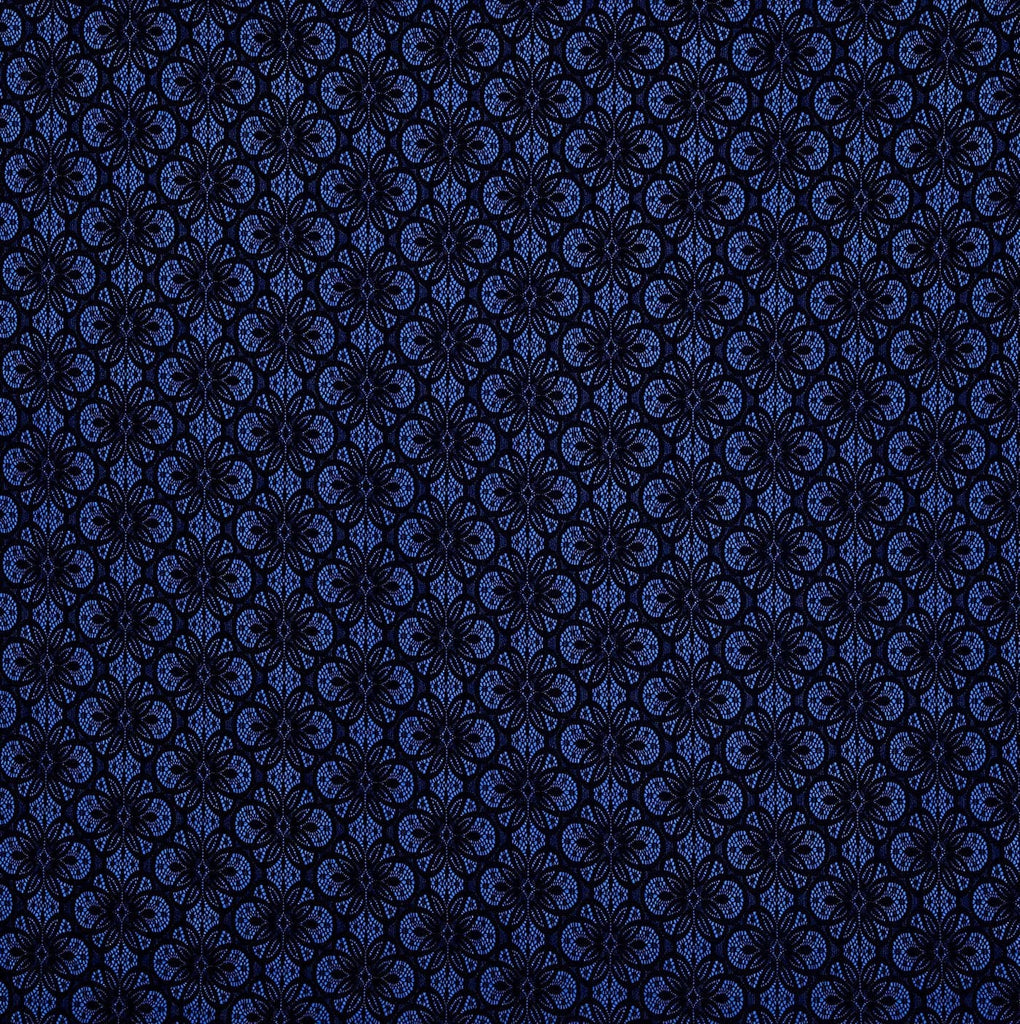 COBALT DELIGHT | 25058-BONDED - BATLIMORE BONDED LACE - Zelouf Fabrics