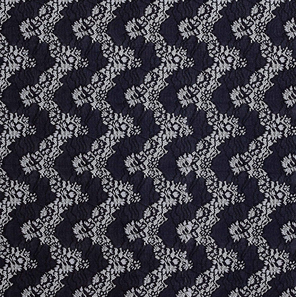 BLACK COMBO | 25073 - VIBRANT TWO TONE CORDED LACE - Zelouf Fabrics