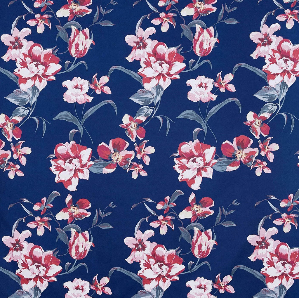 SWEET MAPLE FLORAL POLY TWILL  | 25082-4771DP  - Zelouf Fabrics