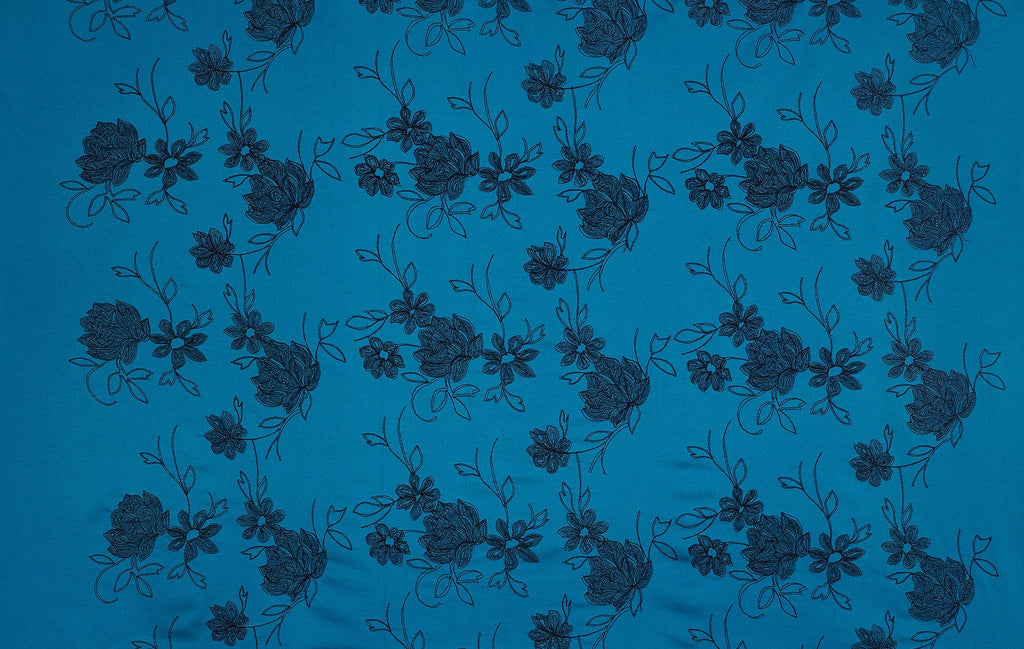 FLAT IRON EMBRIODERY SCUBA CREPE  | 25100  - Zelouf Fabrics