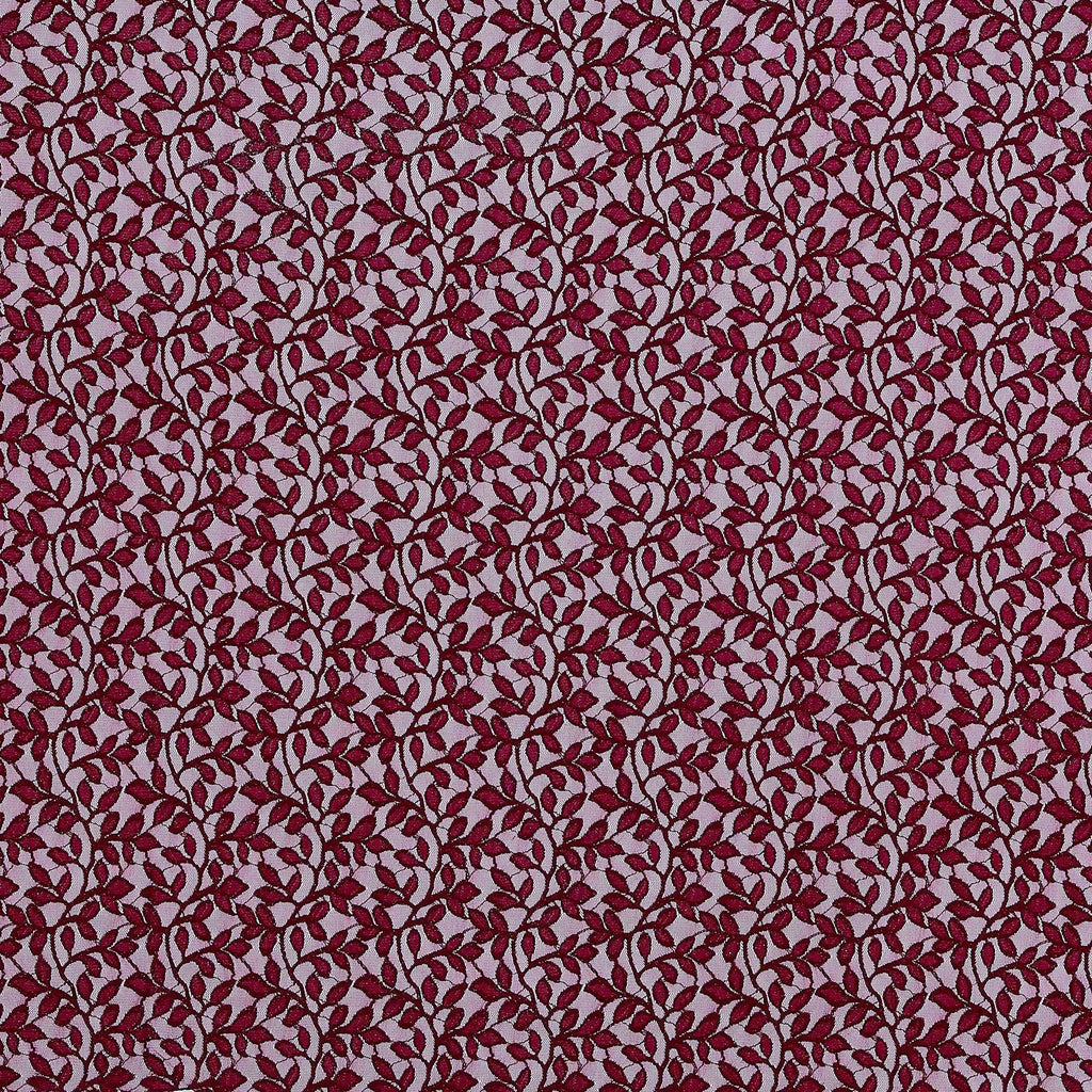 ARRESTING WINE | 25107-GLITTER-RED - CHERRY ON TOP STRETCH GLITTER LACE - Zelouf Fabrics