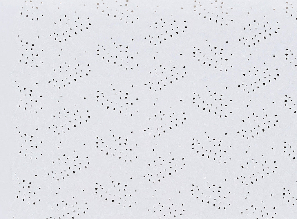 IVORY | 25139 - PERFECT MATE ALL OVER EYELET EMBROIDERY SCUBA - Zelouf Fabrics