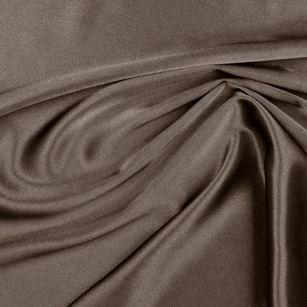 BARCELONA STRETCH SATIN | 25141 TAUPE MYSTERY - Zelouf Fabrics