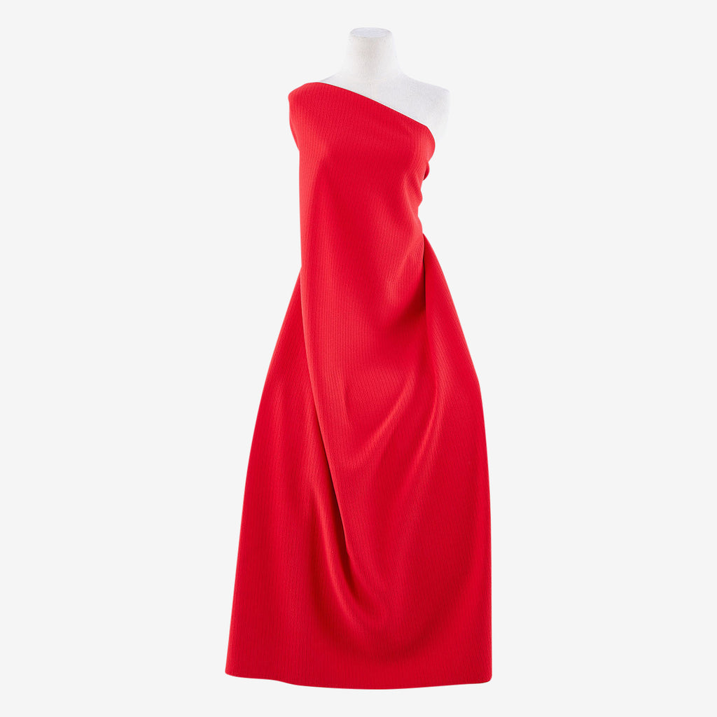 RED DELIGHT | 25155 - VENECIAN ALICE LUREX SCUBA CREPE - Zelouf Fabric