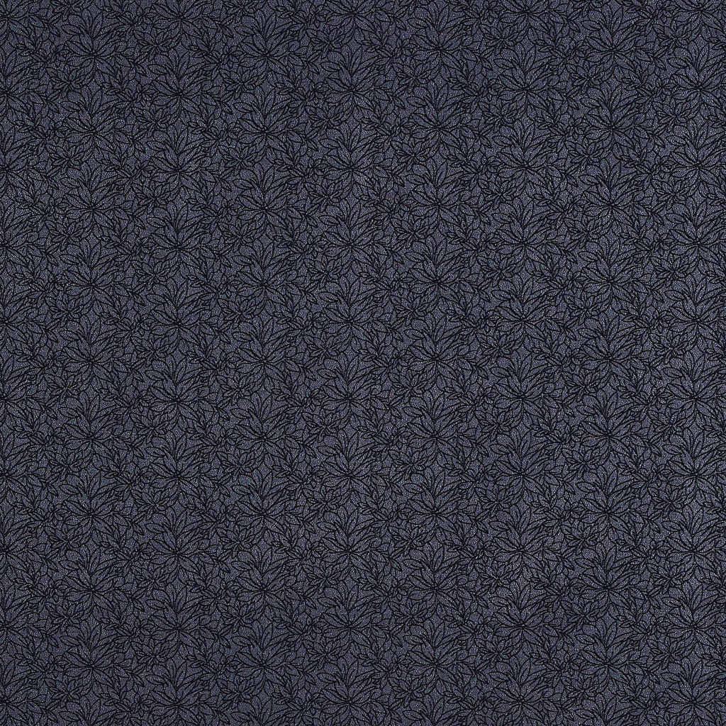 BLACK/SILVER | 25158 - LYON FLORAL METALLIC WOVEN JACQUARD - Zelouf Fabric
