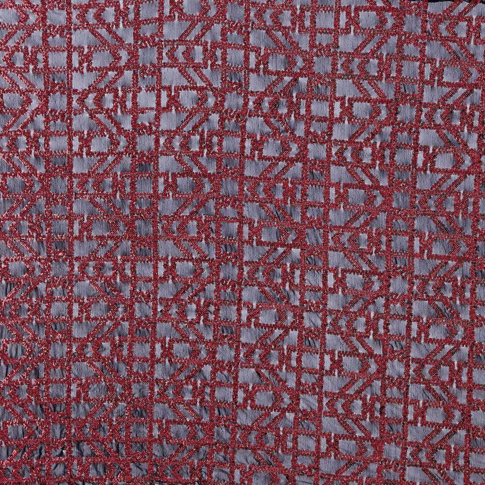 BLACK/RED | 25165 - BALVE SEQUIN EMBRIODERY - Zelouf Fabrics