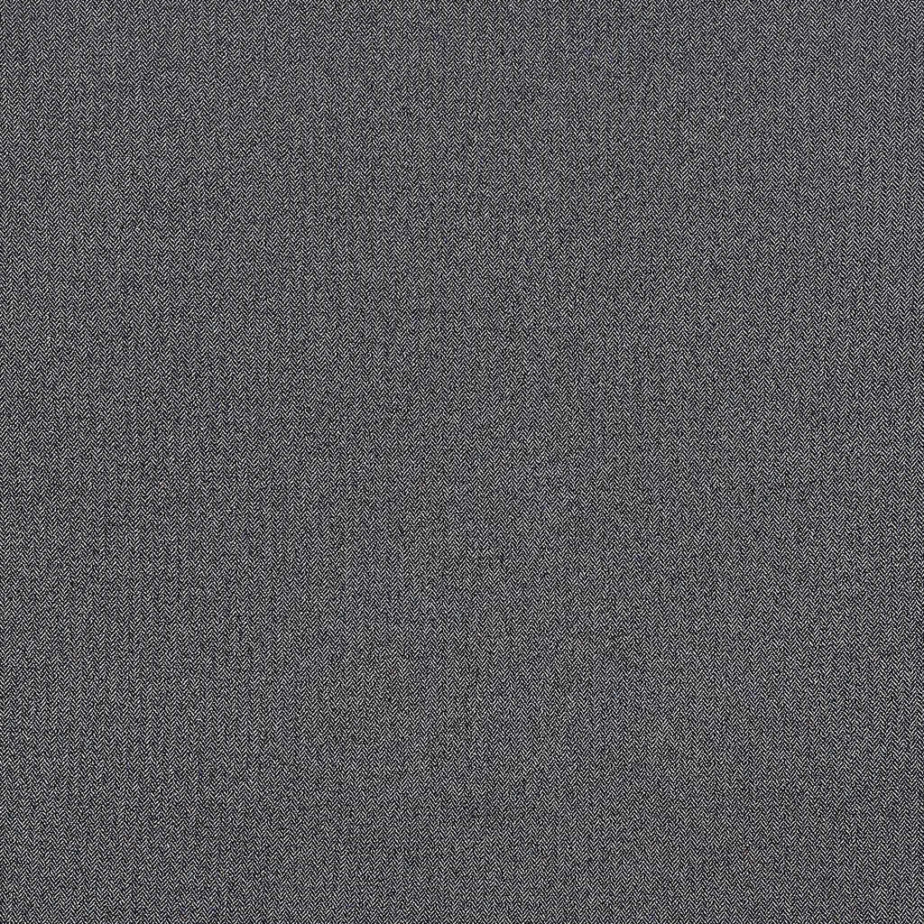 BLACK/SILVER | 25167 - PERRY CHEVRON LUREX METALLIC KNIT - Zelouf Fabric