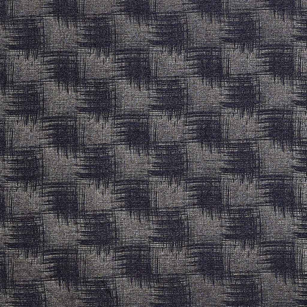 BLACK/GS | 25168 - CHARM TWO TONE FOIL PRINT TEXTURE KNIT - Zelouf Fabric