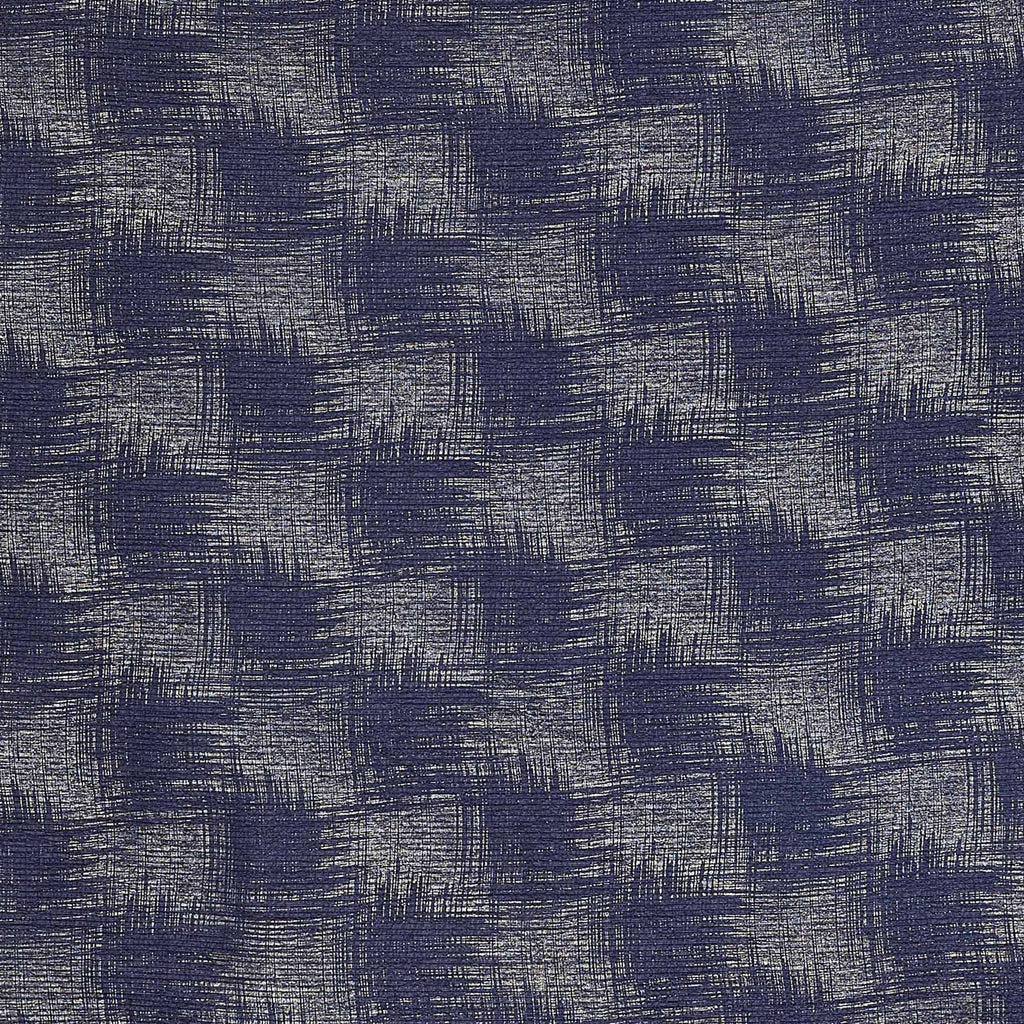 STEEL/GS | 25168 - CHARM TWO TONE FOIL PRINT TEXTURE KNIT - Zelouf Fabric