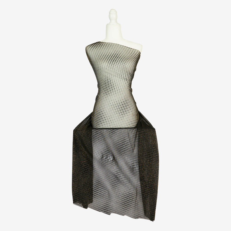 BAZA FLOCKED LUREX MESH  | 25190