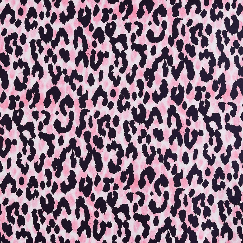 PINK COMBO | 25247-4765DP - KINGSTON LEOPARD PRINT MIKADO - Zelouf Fabrics