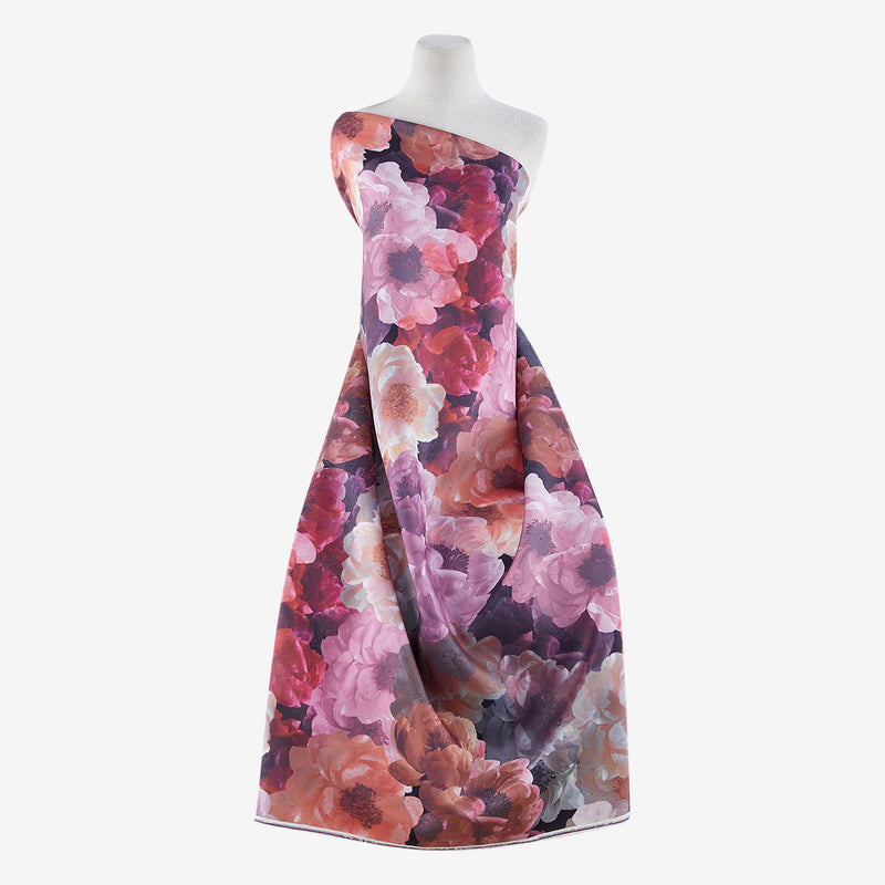PACKED PEONY PRINT MIKADO  | 25283-4765DP
