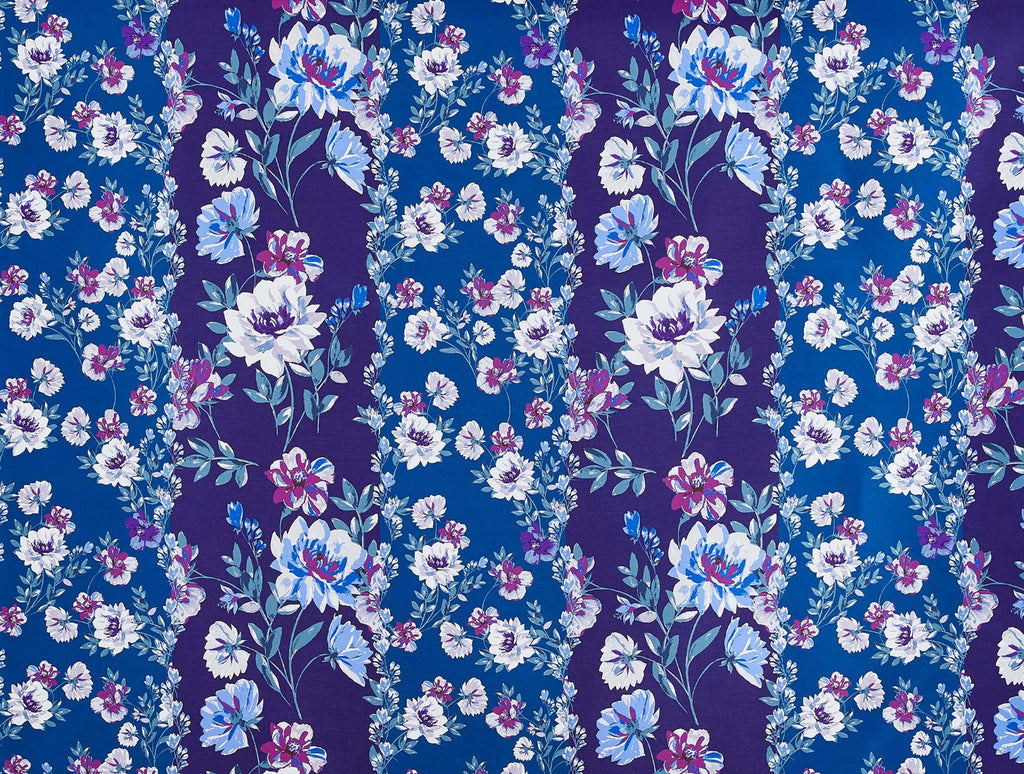 MULBERRY/TEAL | 25301-4765DP - WHIMSY FLORAL MIKADO - Zelouf Fabrics