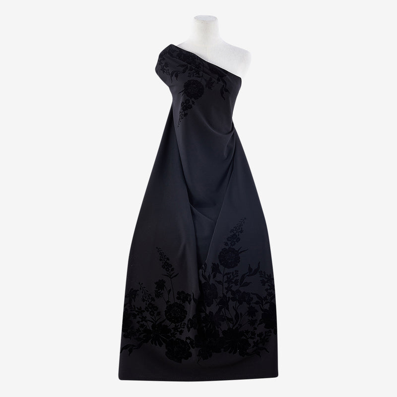 GRETCHEN DOUBLE BOARDER FLOCK SCUBA CREPE  | 25314