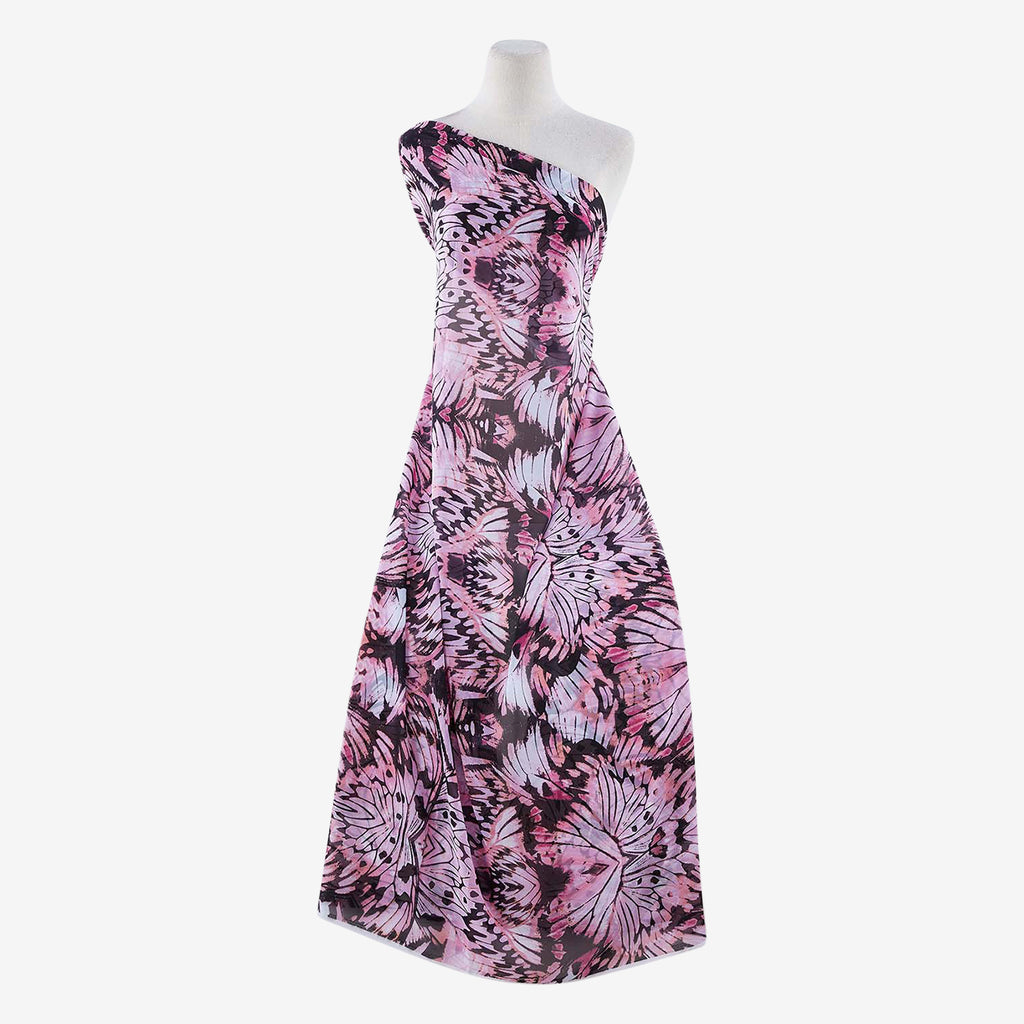 PINK COMBO | 25348-3333DP - BUTTERFLY PRINT HMC - Zelouf Fabrics