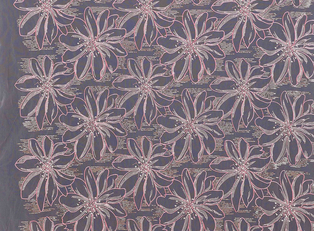 SPADE LARGE FLORAL SEQUIN MESH  | 25355-1060  - Zelouf Fabrics