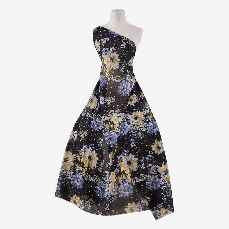 LUCY FLORAL SILVER FOIL PRINT YORYU  | 25365FOL-8100DP