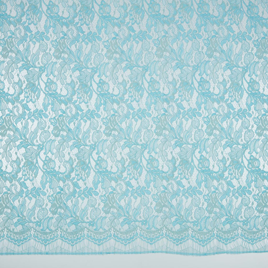 AQUA WING | 25391 - IMPACT FLORAL CORDED LACE - Zelouf Fabrics