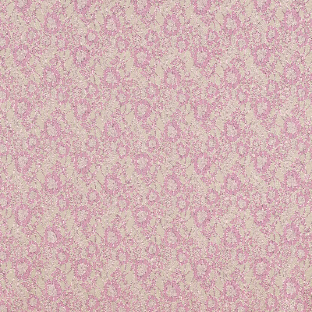 PINK/PETAL | 25412-BONDED - CASSIDY TWO TONE BONDED LACE - Zelouf Fabrics